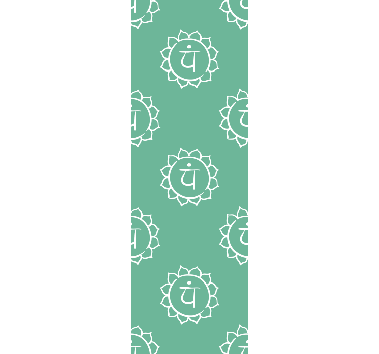 Office roller blind with beautiful heart chakra symbol - TenStickers
