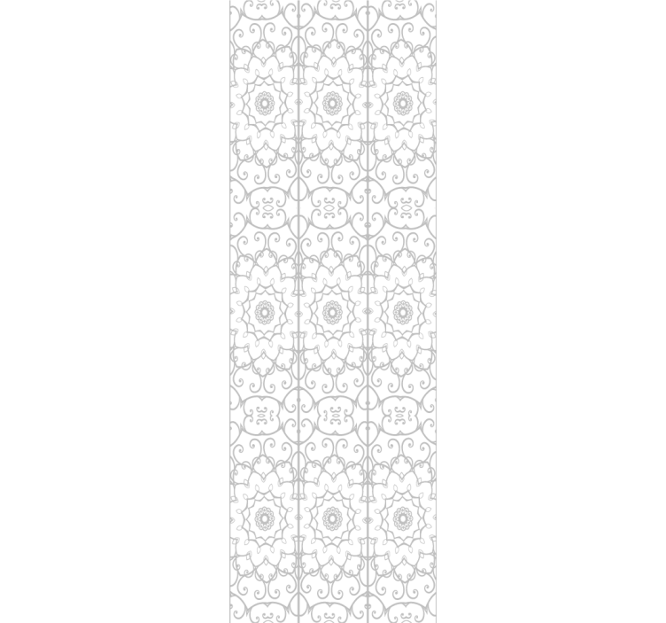 Office roller blind with floral design - TenStickers