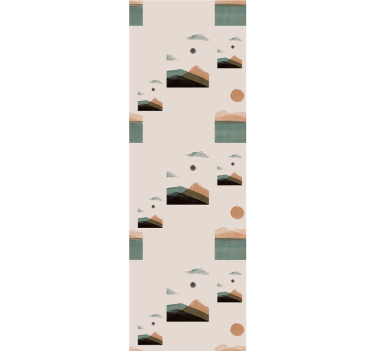 Office roller blind abstract mountains design - TenStickers