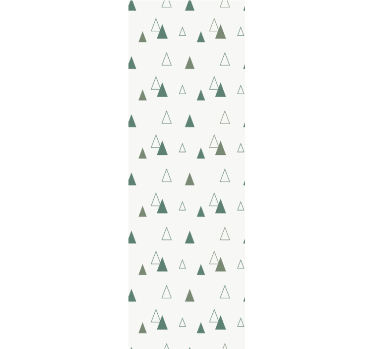 Office roller blind in triangular nature colors - TenStickers