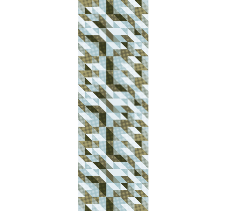 Office roller blind with modern triangles design - TenStickers