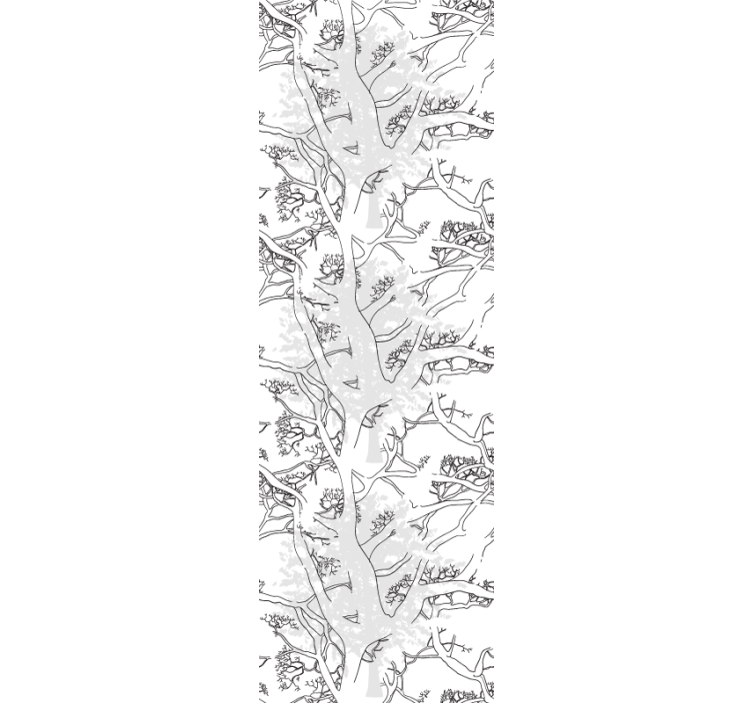 Office roller blind dark tree branches design - TenStickers