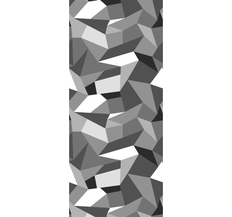 Office roller blind black and white triangles - TenStickers