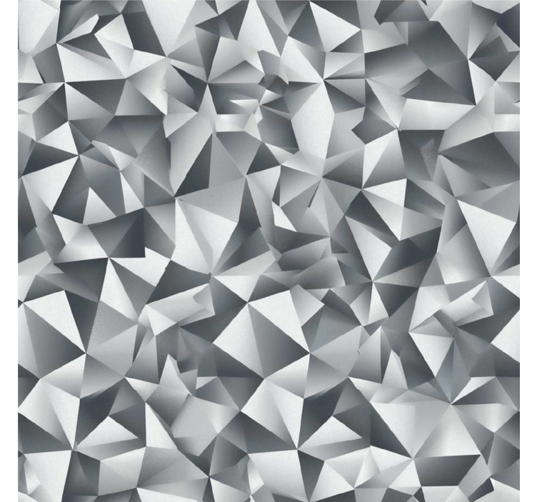 Grey roller blind with gray diamonds design - TenStickers