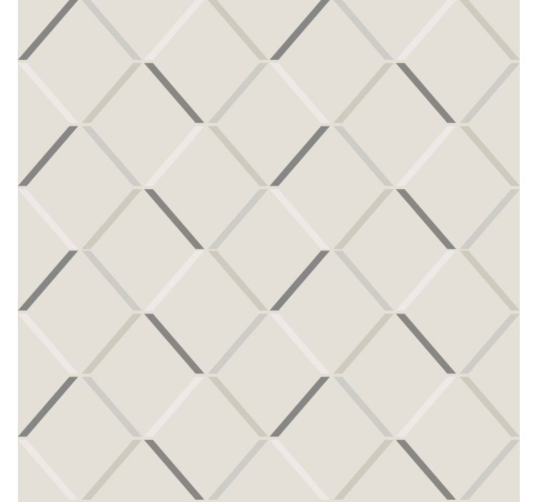 Grey roller blind with nordic diamonds pattern - TenStickers