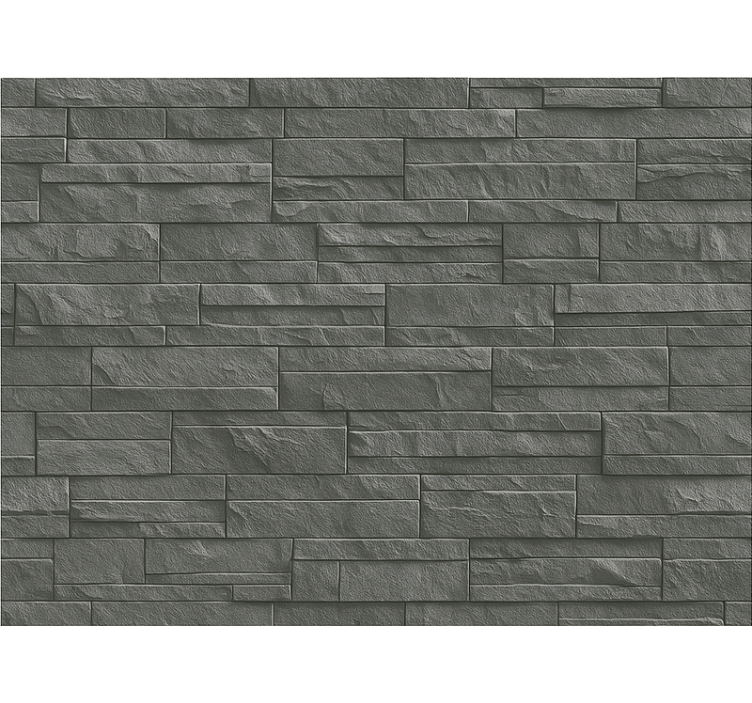 Grey roller blind charcoal ledge stone - TenStickers