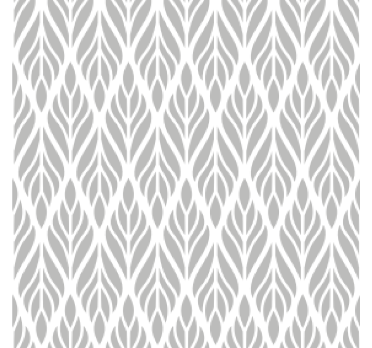 Grey roller blind with ethnic floral grey design - TenStickers