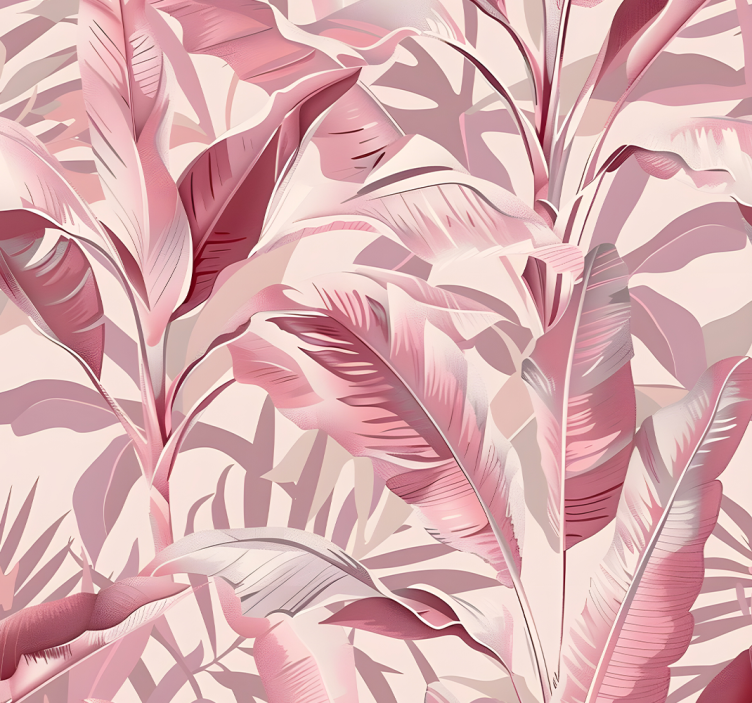 Pink roller blind rainforest - TenStickers