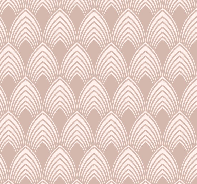Pink roller blind vintage geometric pattern - TenStickers