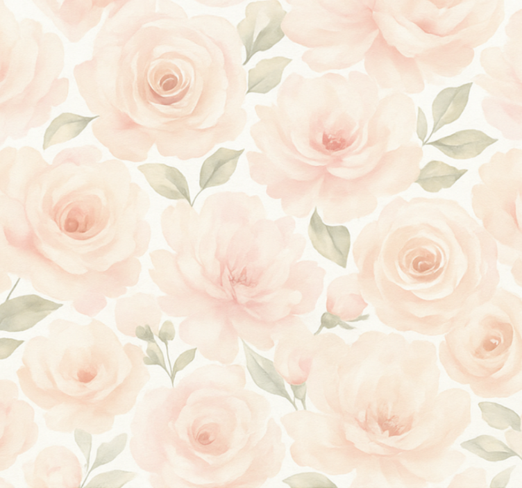 Pink roller blind pink peony vintage design - TenStickers