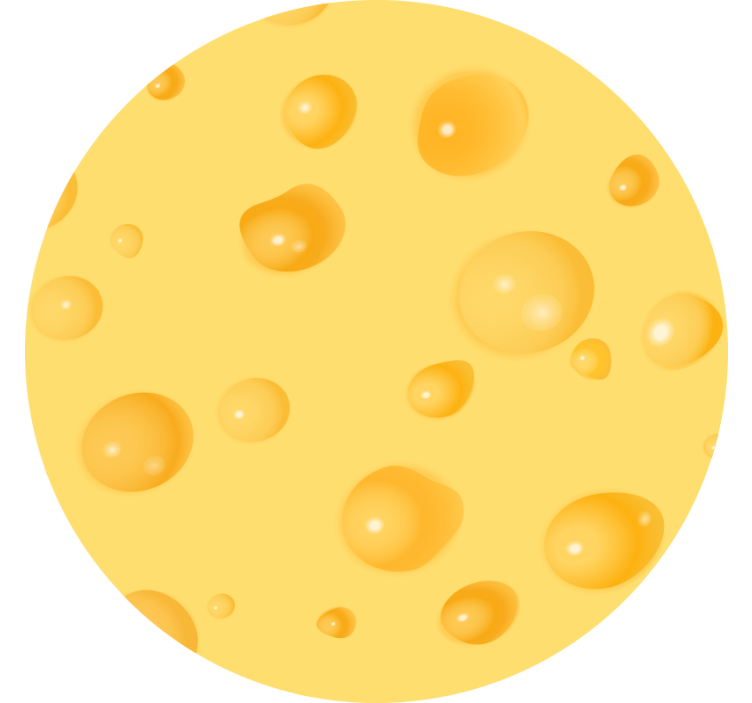 Yellow roller blind with swiss cheese design - TenStickers