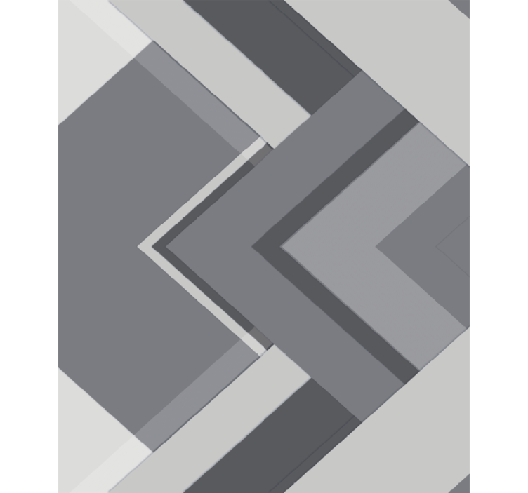 Grey roller blind in geometric grey design - TenStickers