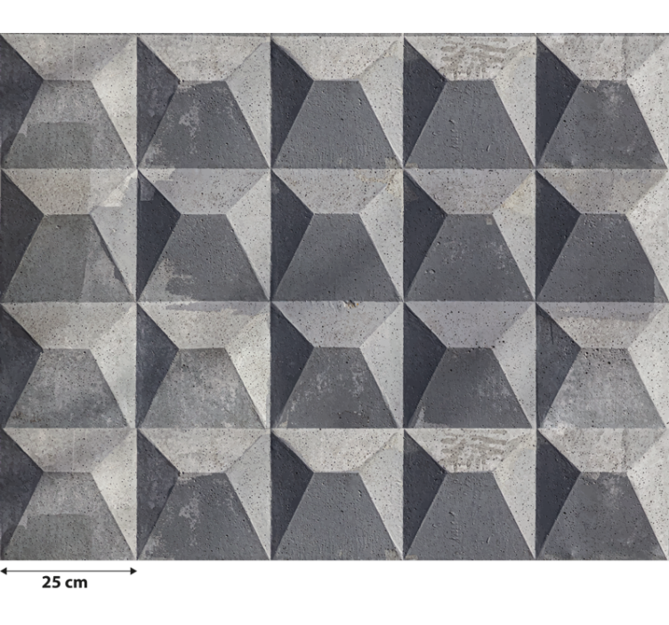Grey roller blind with raw concrete texture - TenStickers