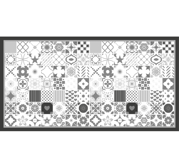 Grey roller blind "trujillo" grey tiles - TenStickers