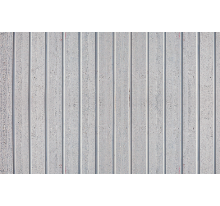 Grey roller blind with white wooden slats - TenStickers