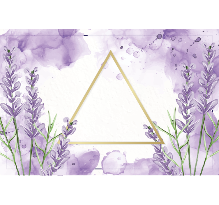 Purple roller blind digital lavender triangle - TenStickers