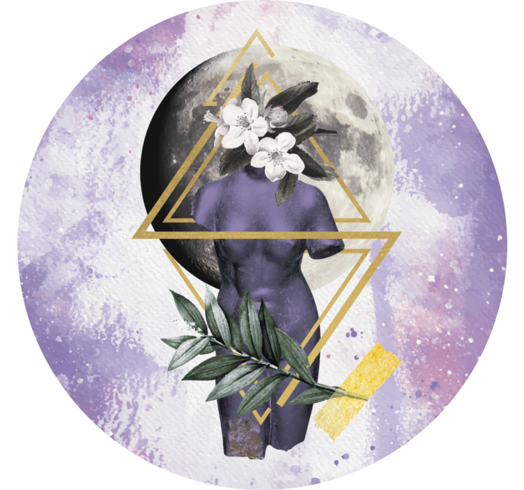 Purple roller blind digital artwork - TenStickers