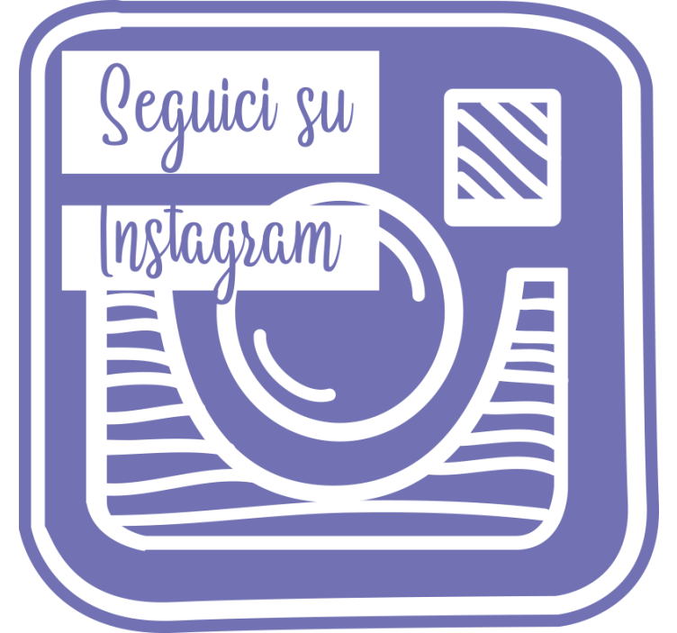 Purple roller blind our instagram promotion - TenStickers