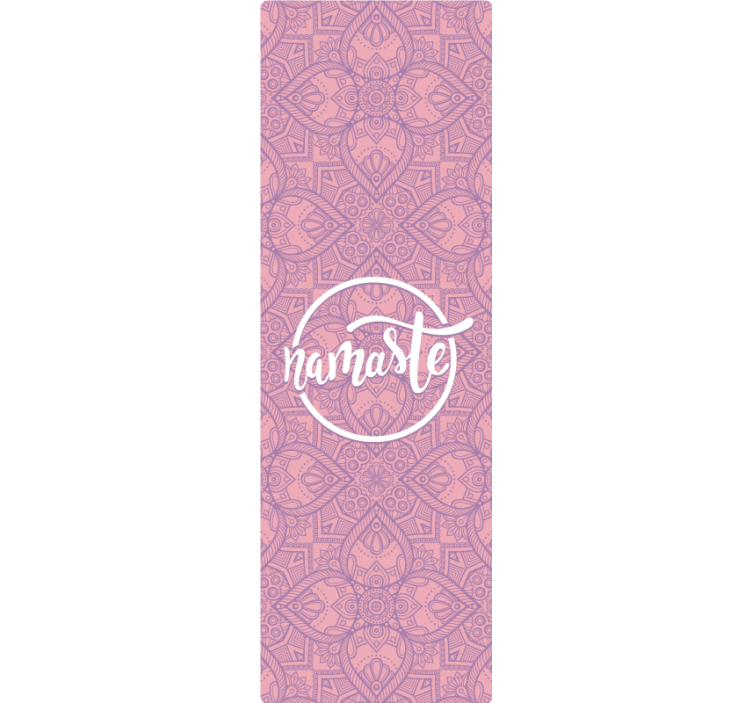 Purple roller blind for peaceful yoga moments - TenStickers