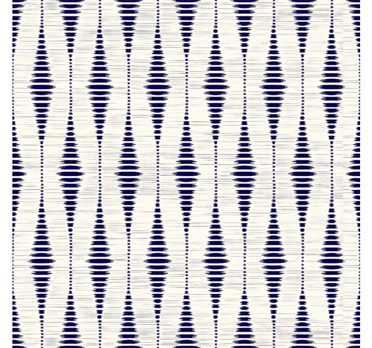 Blue roller blind in navy blue rabaul ikat pattern - TenStickers