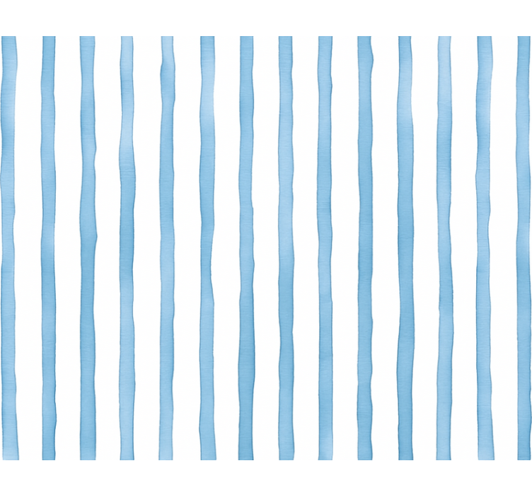 Blue roller blind blue watercolor stripes - TenStickers