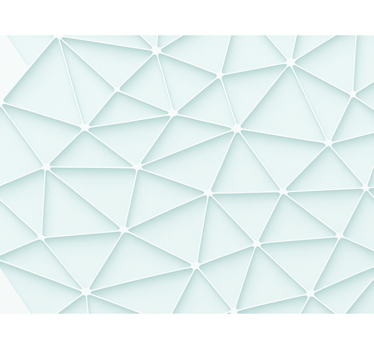 Blue roller blind with abstract triangle pattern - TenStickers