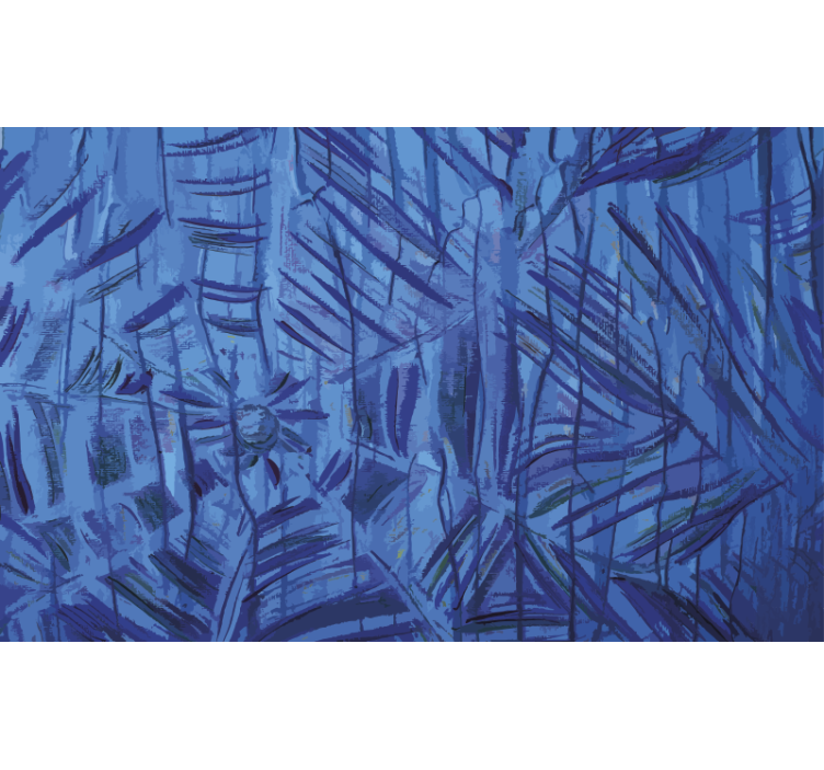 Blue roller blind in blue ink spider web design - TenStickers