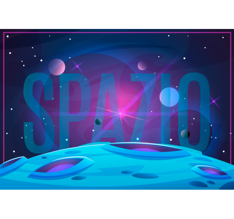 Blue roller blind galaxy and cosmos - TenStickers