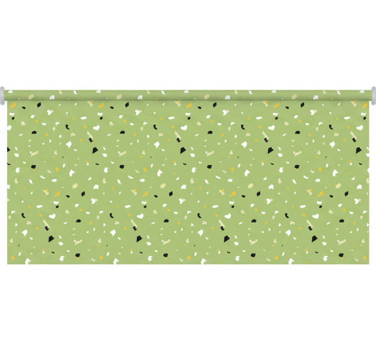 Green roller blind in terrazzo green - TenStickers