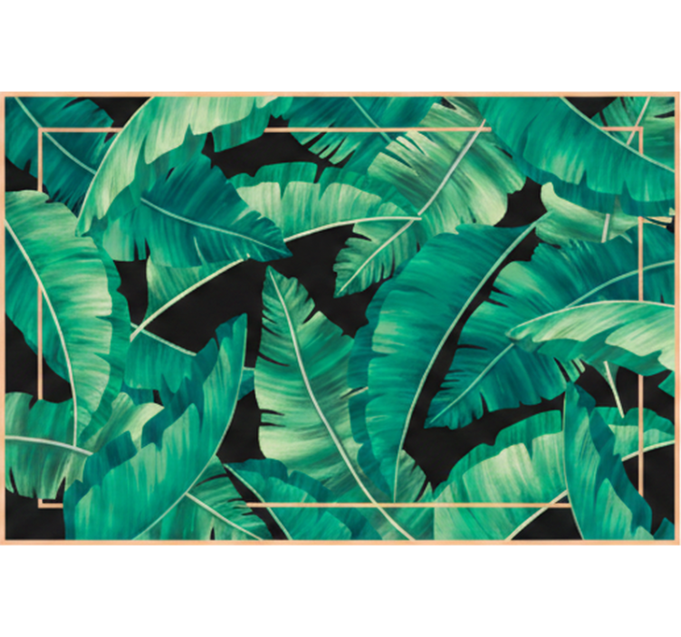 Green roller blind dark green foliage - TenStickers