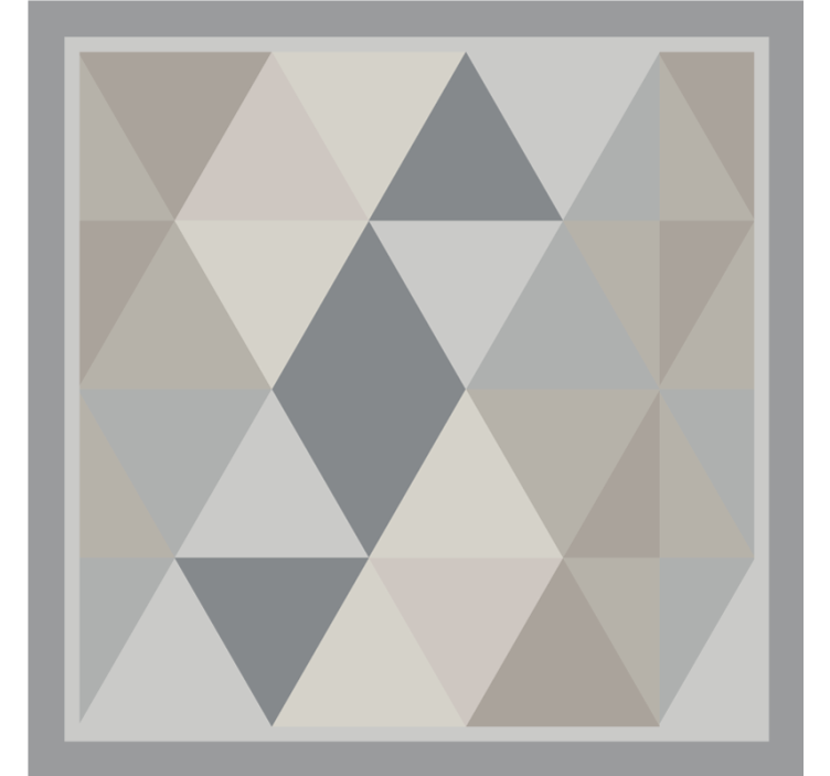 Grey roller blind with gray pantone triangles - TenStickers