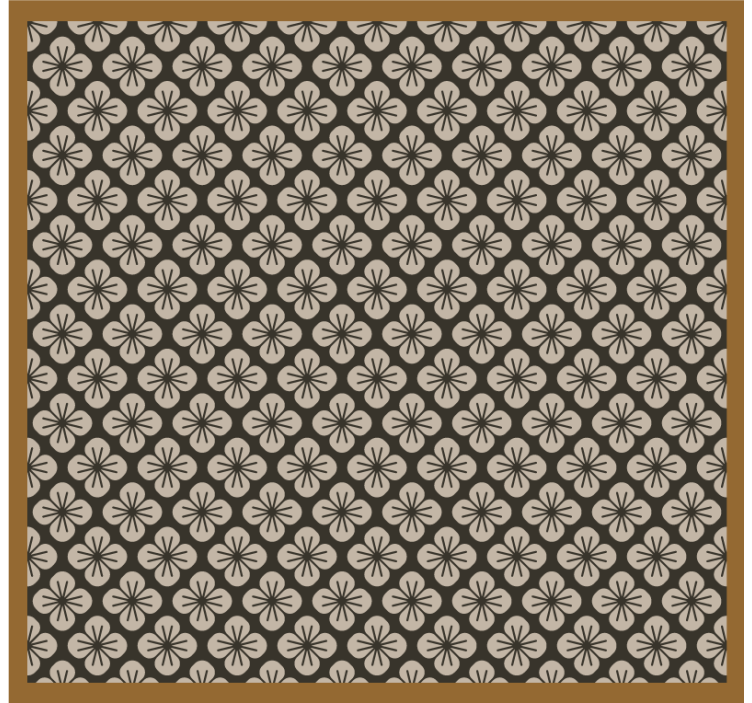 Bedroom roller blind with floor pattern design - TenStickers