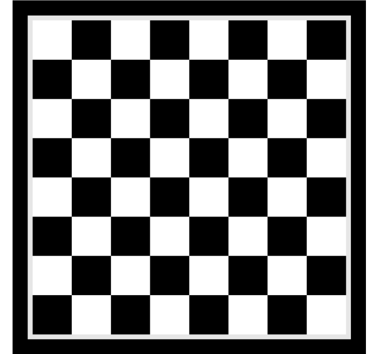 Bedroom roller blind chess game board - TenStickers