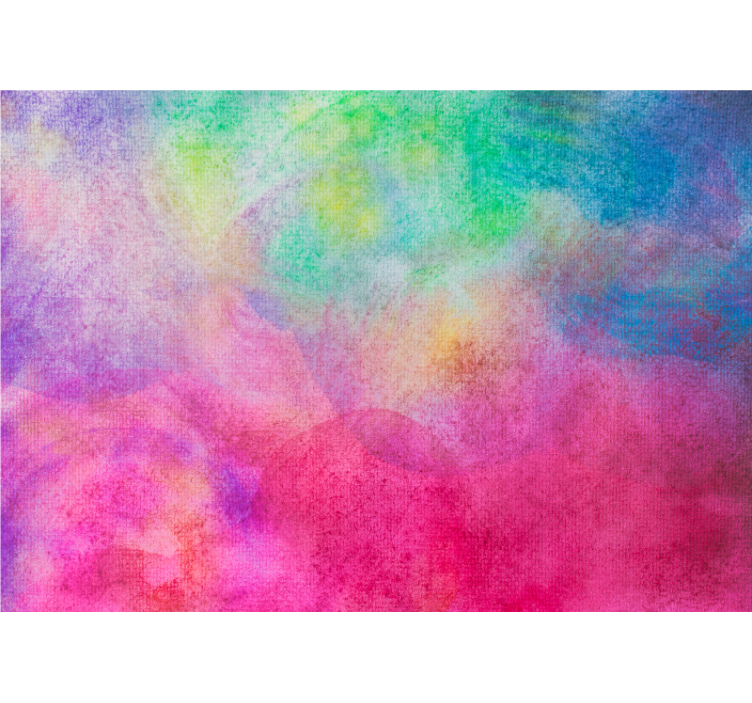 Bedroom roller blind in artistic hues - TenStickers