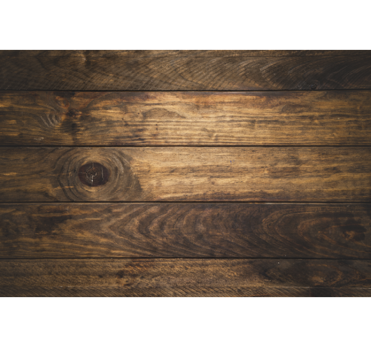 Bedroom roller blind in brown wooden planks - TenStickers