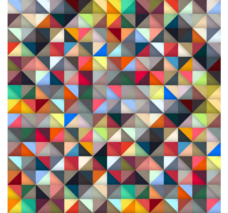 Bedroom roller blind in colorful mosaic design - TenStickers