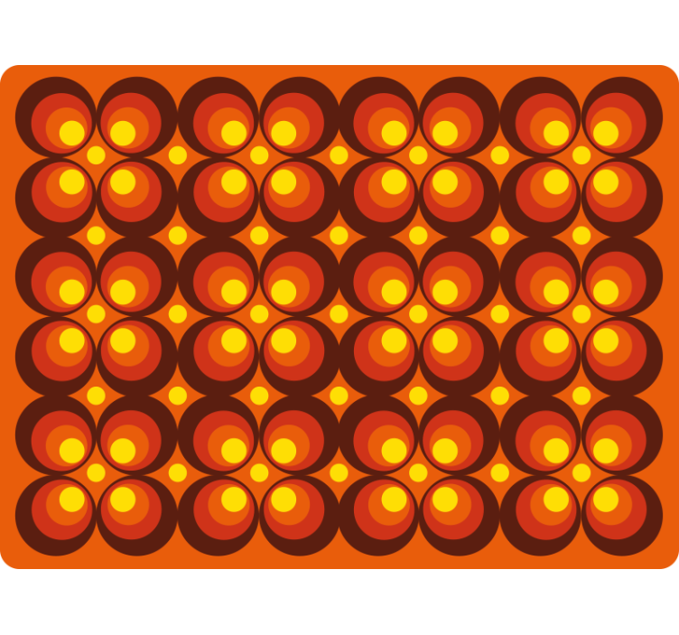 Bedroom roller blind 70s pop yellow dots - TenStickers