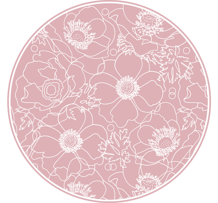 Bedroom roller blind elegant pink design - TenStickers