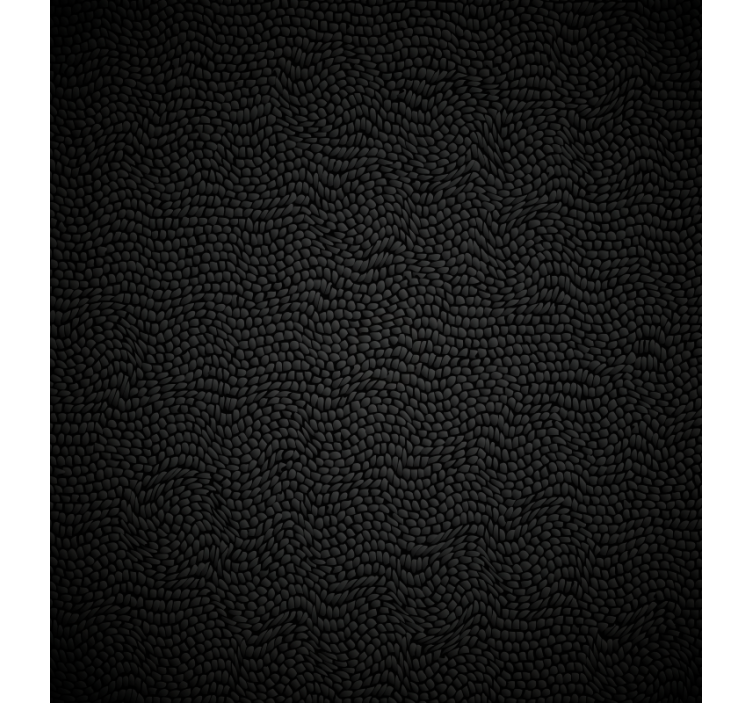Bedroom roller blind in black faux fur - TenStickers