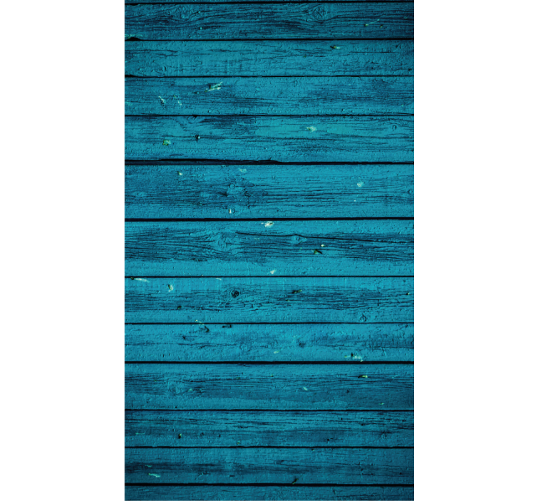 Bedroom roller blind in blue wood - TenStickers