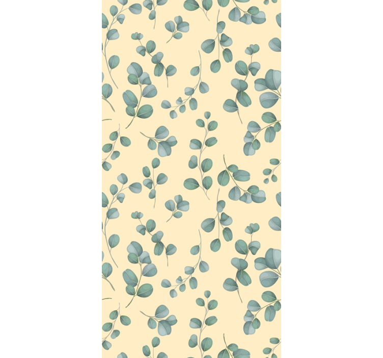 Eucalyptus Leaf Pattern roller blind flowers - TenStickers
