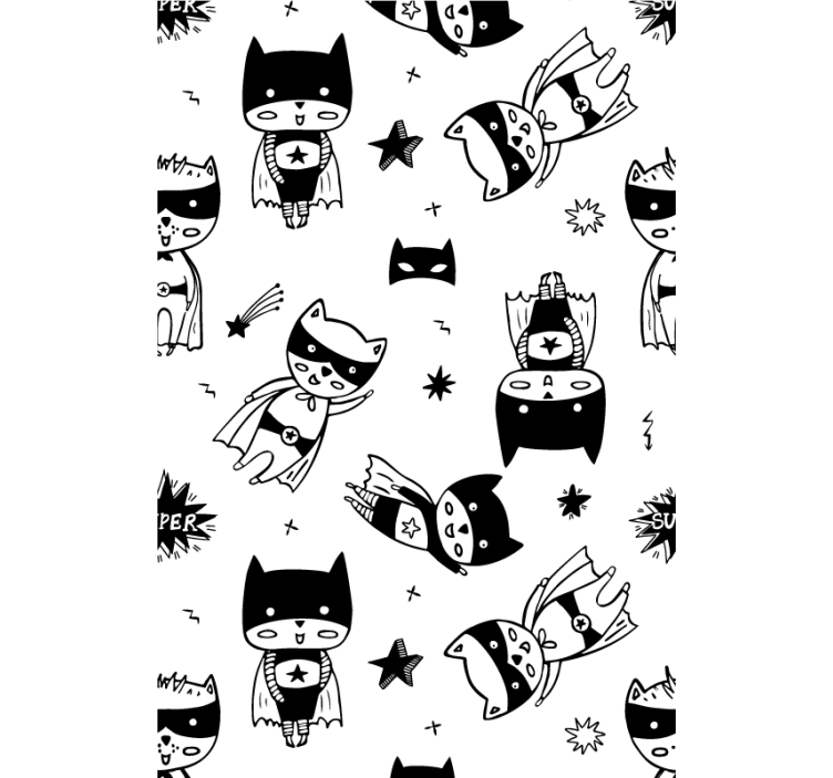 Cartoon superheroes Superhero blind - TenStickers