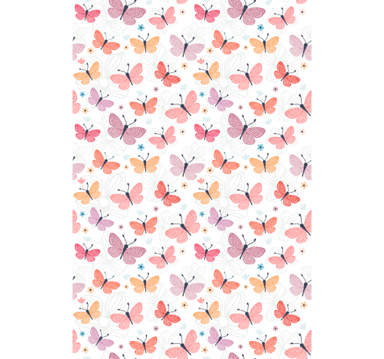 Butterfly roller blind with butterfly pattern - TenStickers
