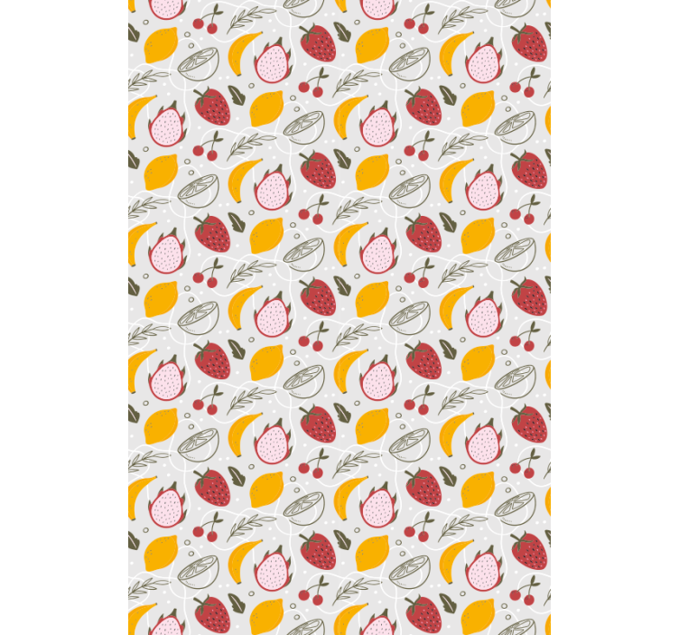 Citrus Fruit Pattern roller blind fruits - TenStickers
