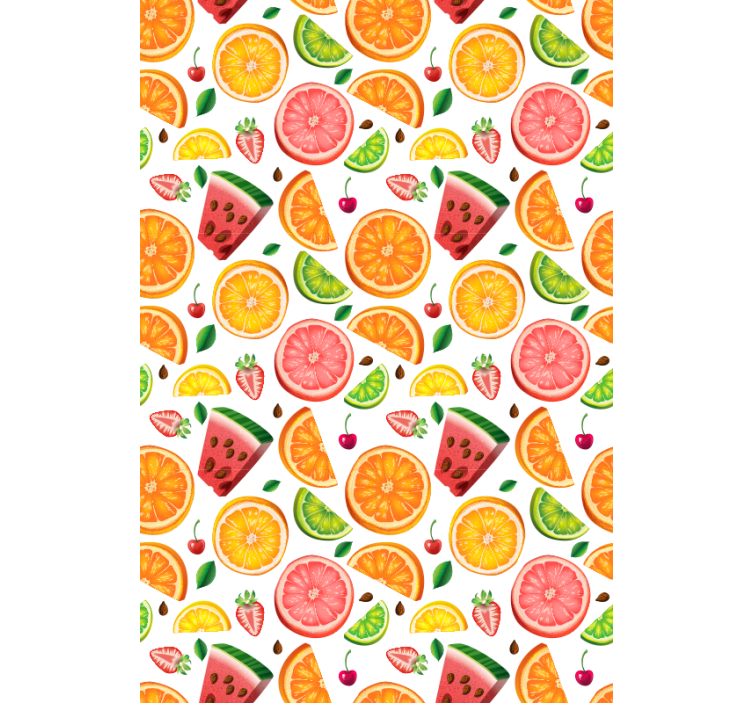 Citrus Watermelon Pattern roller blind fruits - TenStickers