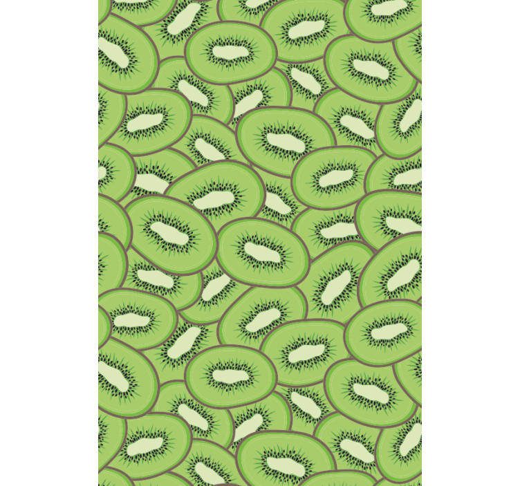 Sliced Kiwi Pattern roller blind fruits - TenStickers