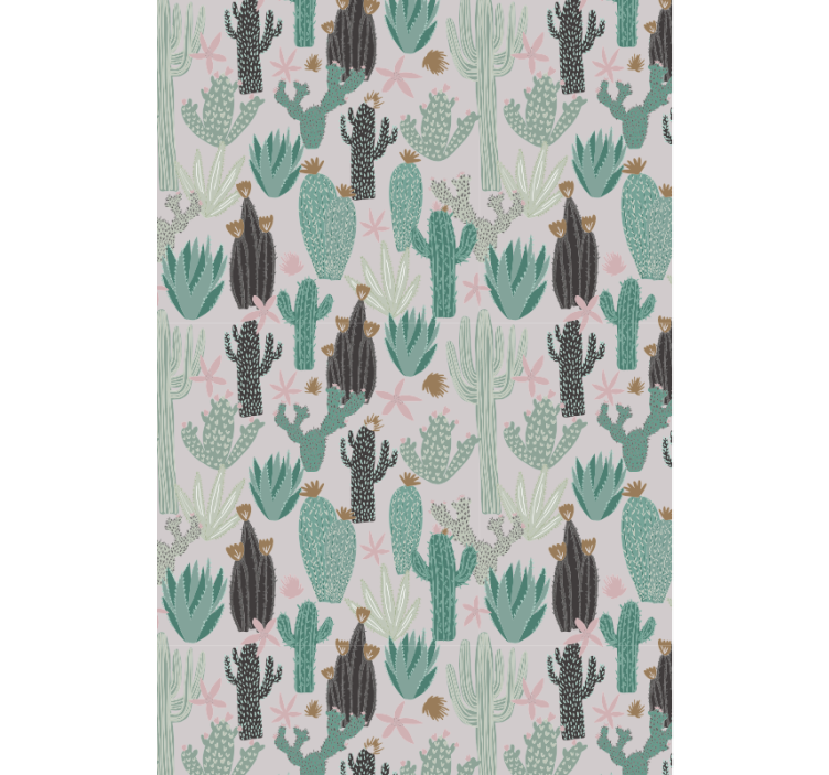 Saguaro Serenity Scene cactus roller blind - TenStickers