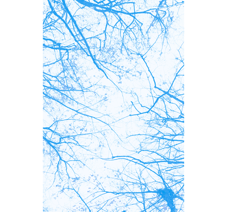 Blue tree branches tree roller blind - TenStickers