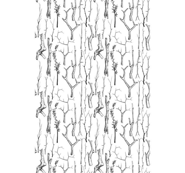 Branches Silhouette tree roller blind - TenStickers