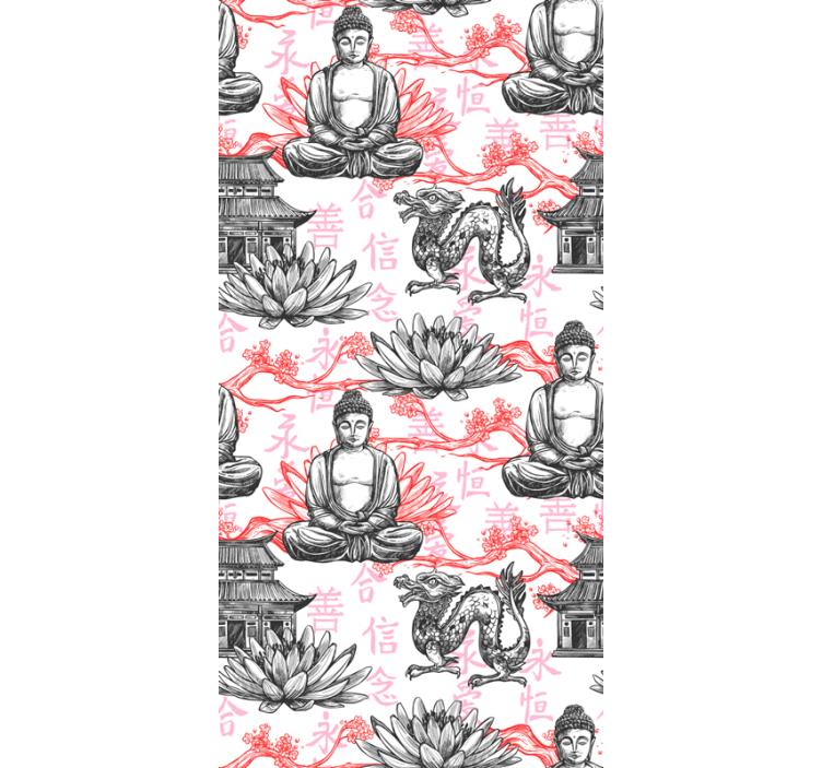 Ornamental Buddha Zen blind - TenStickers